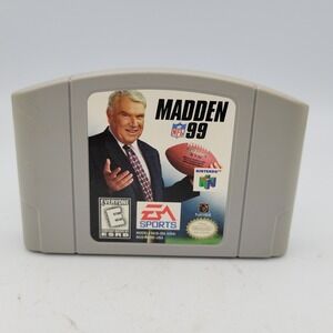 Madden NFL 99 (Nintendo 64, 1998) N64 Authentic Cartridge‎